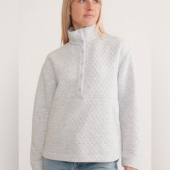 Marine Layer Corbet Funnel Neck Pullover in Gray - Picture 2 of 8